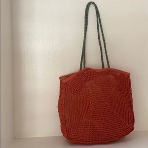 Straw Slouchy Tote ShoulderBag